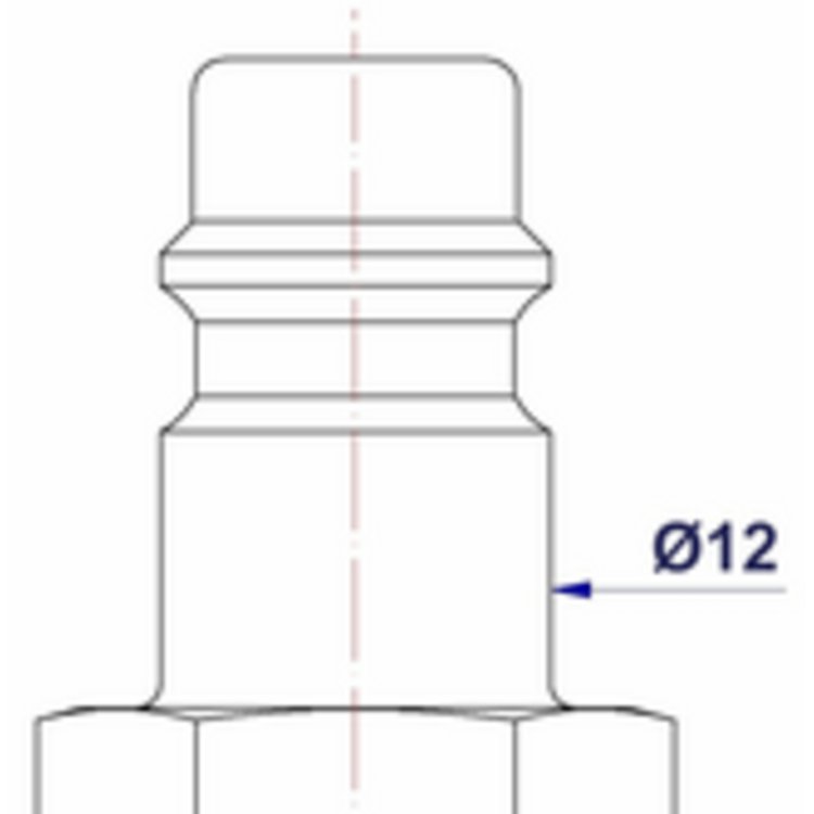 Schnellverschlusskupplung SKMA 118 (1 Stück), Ø außen G 1/8