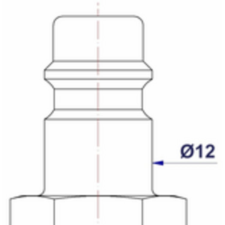 Stecknippel mit Schlauchverschraubung STMV 46 (5 Stück), PA 6 x 4 mm Messing